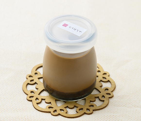 pudding-hojicha